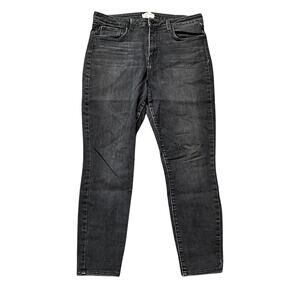 L'AGENCE Jeans - Margo High Rise Skinny in Castle Rock Black - 32x26